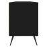 Mueble de TV madera contrachapada negro 150x30x44,5