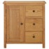 Aparador de madera maciza de roble 70x35x75