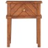Mesita de noche de madera maciza de acacia 40x40x50