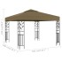 Cenador gris taupe 3x3 m 180