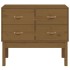 Mueble consola de madera maciza de pino marrón miel 90x40x78