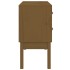 Mueble consola de madera maciza de pino marrón miel 90x40x78