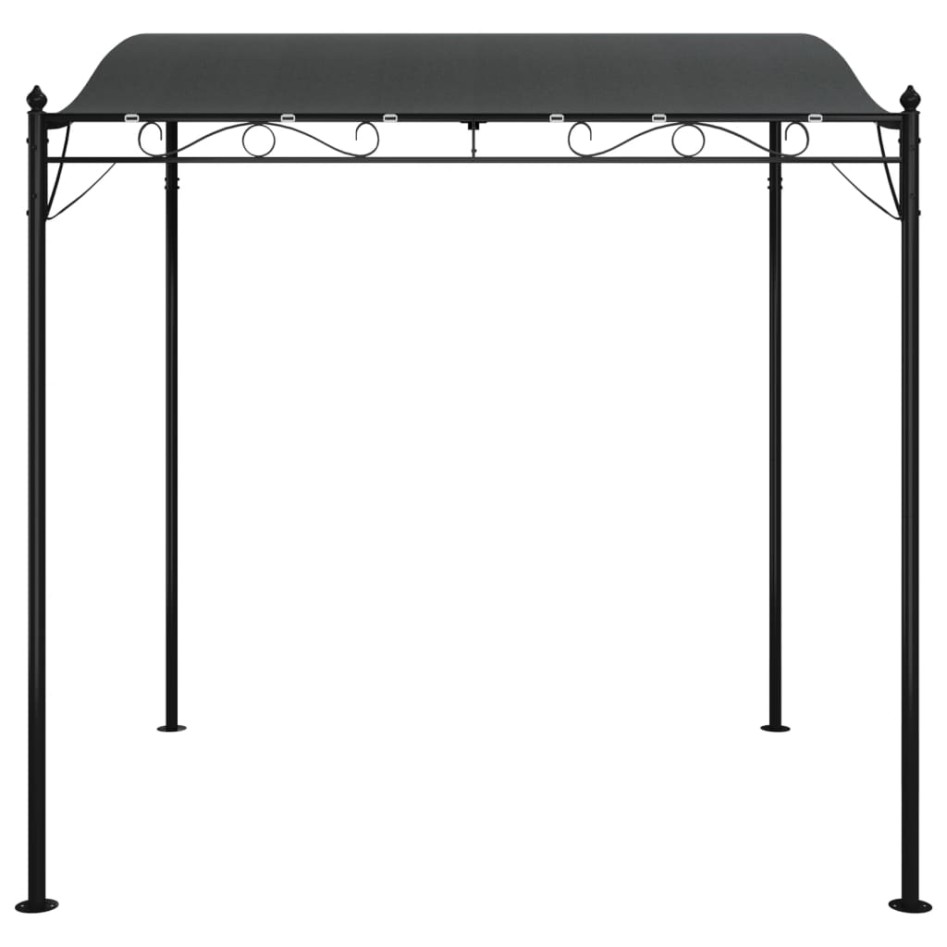 Toldo acero y tela gris antracita 2x2,3 m 180
