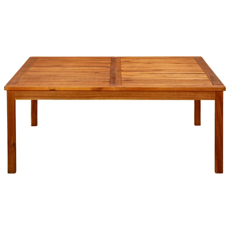 Mesa de centro de jardín madera maciza de acacia 110x110x45