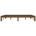 Estructura de cama madera maciza pino marrón miel 160x200