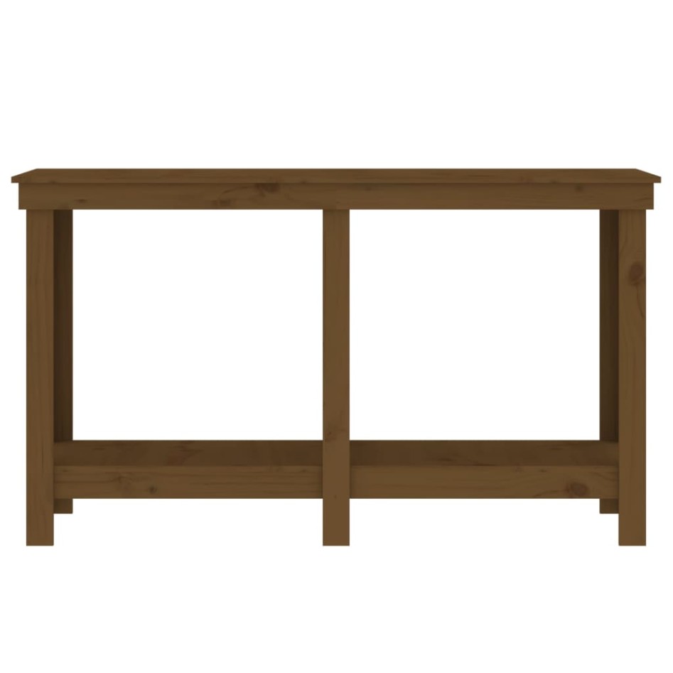 Banco de trabajo madera maciza de pino marrón miel 140x50x80