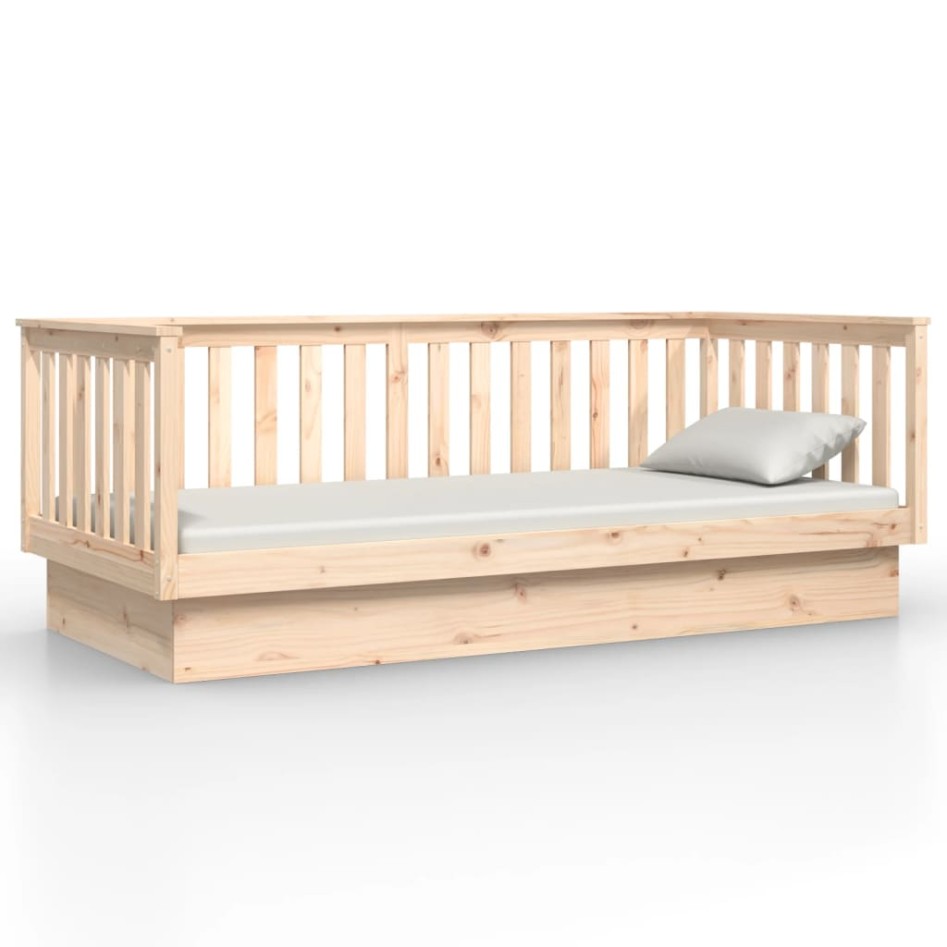 Sofá cama de madera maciza de pino 100x200