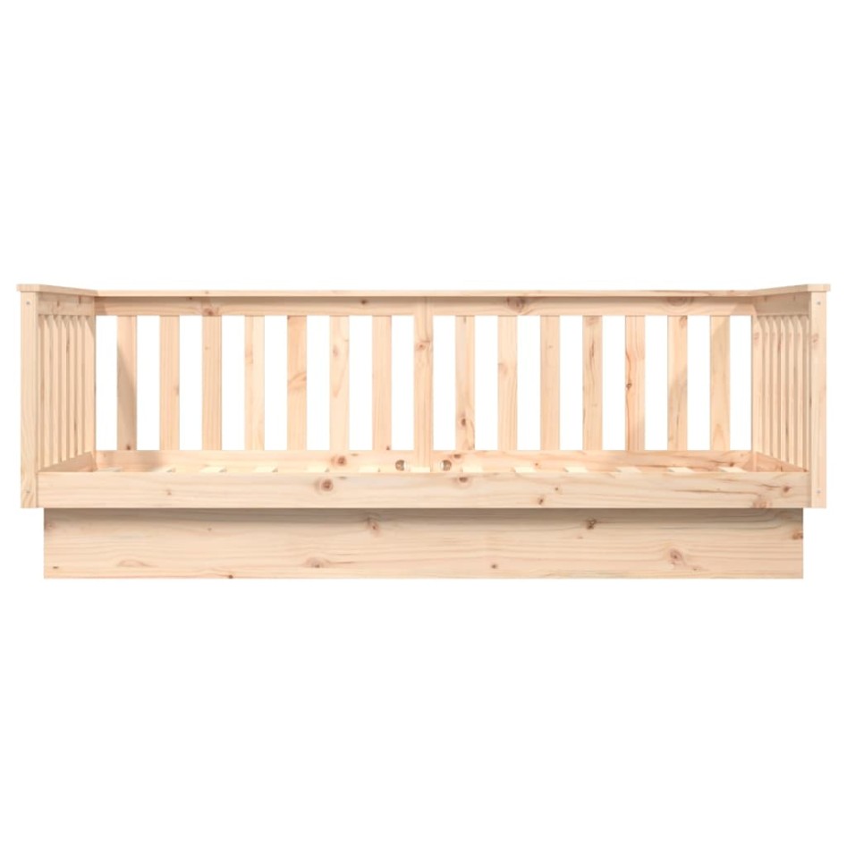 Sofá cama de madera maciza de pino 100x200