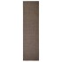Alfombra de sisal natural marrón 80x300