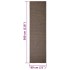 Alfombra de sisal natural marrón 80x300