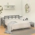 Sofá cama extraíble madera maciza de pino gris 2x(90x200)