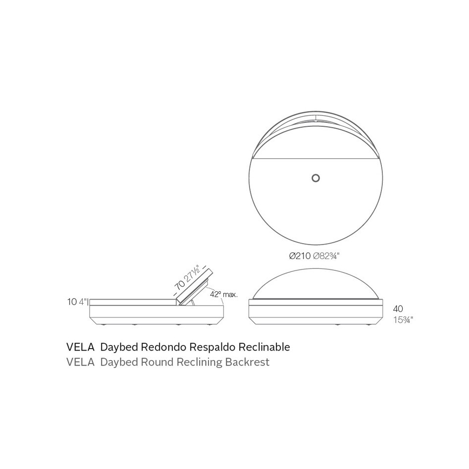 Vela Daybed Reclinable