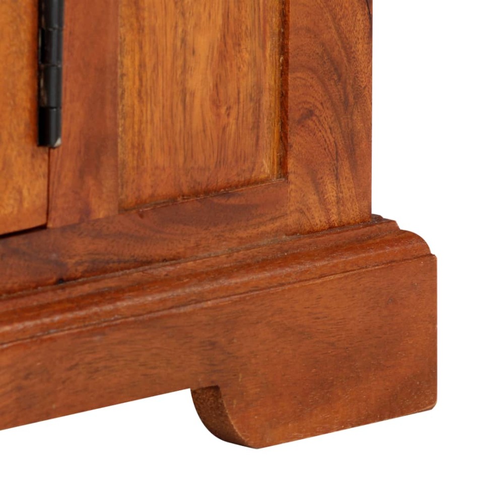 Mueble de TV de madera maciza de acacia 119x30x40