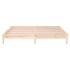 Estructura de cama con LED madera maciza 120x190