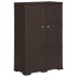 Armario de plástico diseño de madera marrón 79x43x125