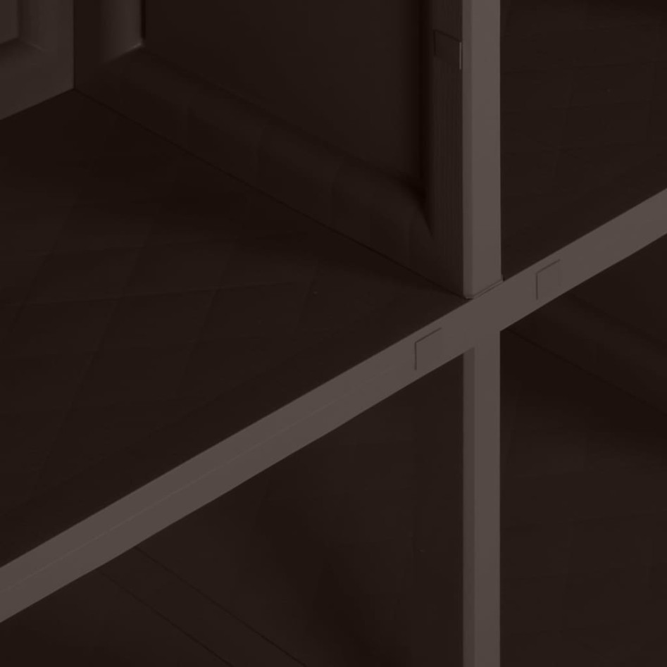 Armario de plástico diseño de madera marrón 79x43x125