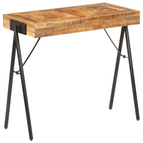 Mesa consola de madera maciza de mango 80x40x75
