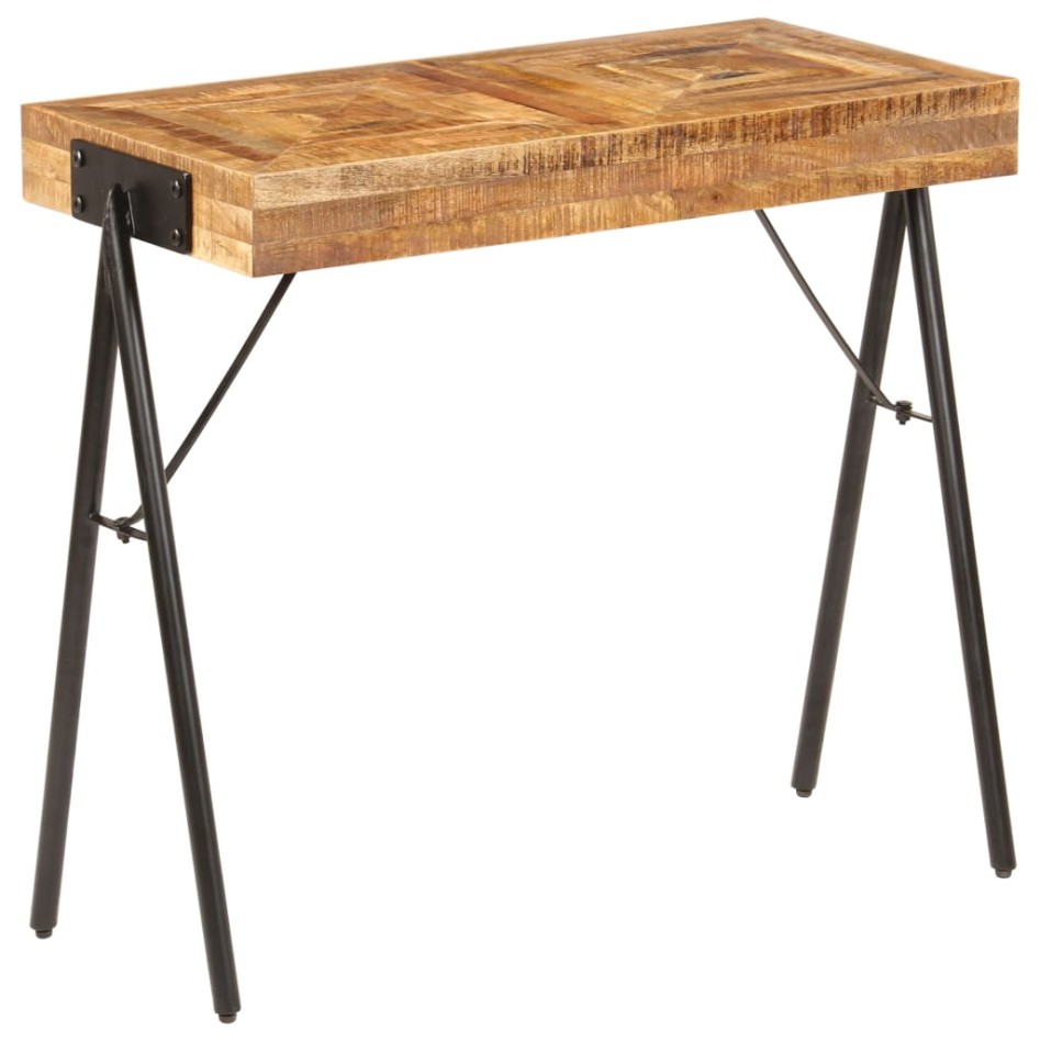 Mesa consola de madera maciza de mango 80x40x75