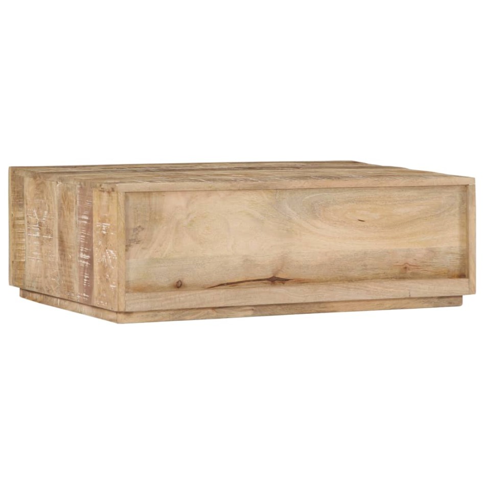Mesa de centro de madera maciza de mango 90x60x30