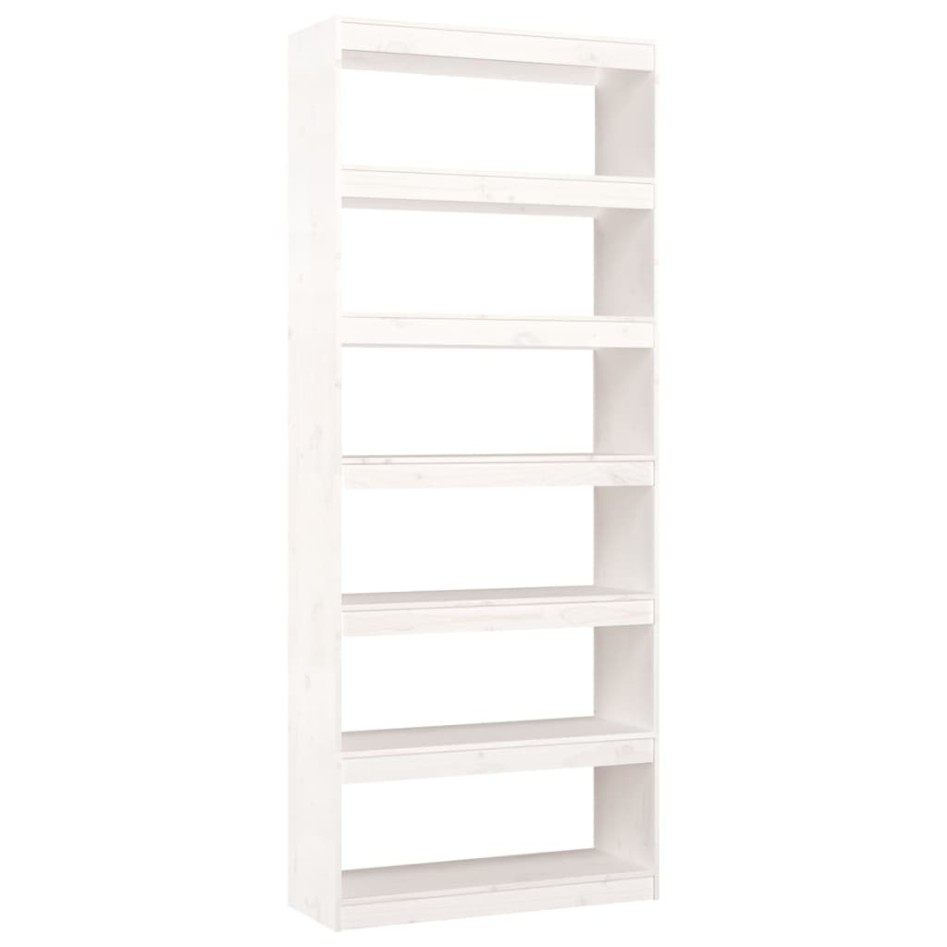 Estantería/divisor espacios madera pino blanco 80x30x199,5