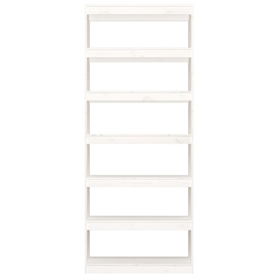 Estantería/divisor espacios madera pino blanco 80x30x199,5