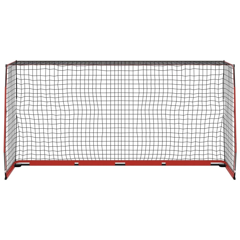 Portería de fútbol acero 366,5x91x183