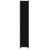 Estantería madera maciza de pino negra 80x35x183