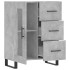 Aparador de madera de ingeniería gris hormigón 69,5x34x90