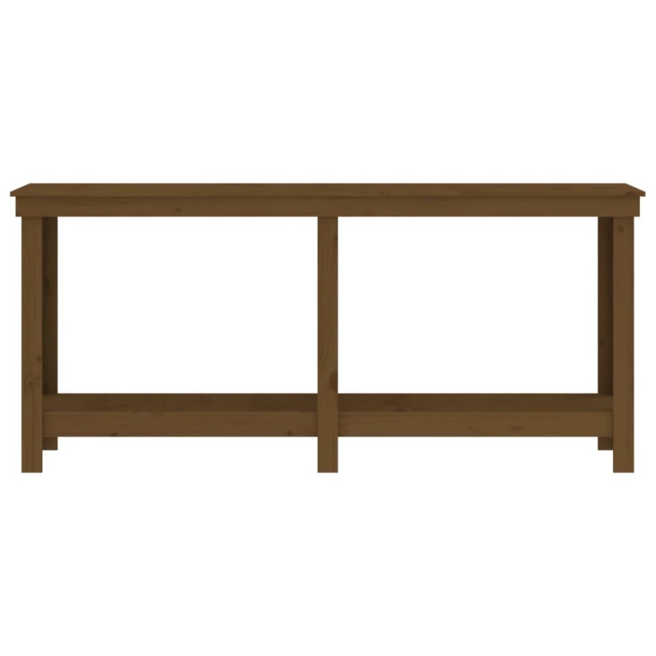 Banco de trabajo madera maciza de pino marrón miel 180x50x80