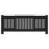 Cubierta para radiador MDF negro 205