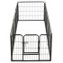 Corral para perros 8 paneles de acero 60x80 cm