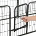 Corral para perros 8 paneles de acero 60x80 cm