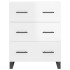 Aparador de madera contrachapada blanco brillante 69,5x34x90