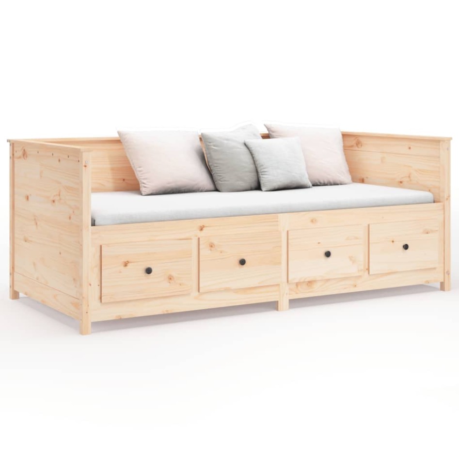 Sofá cama madera maciza de pino 90x190
