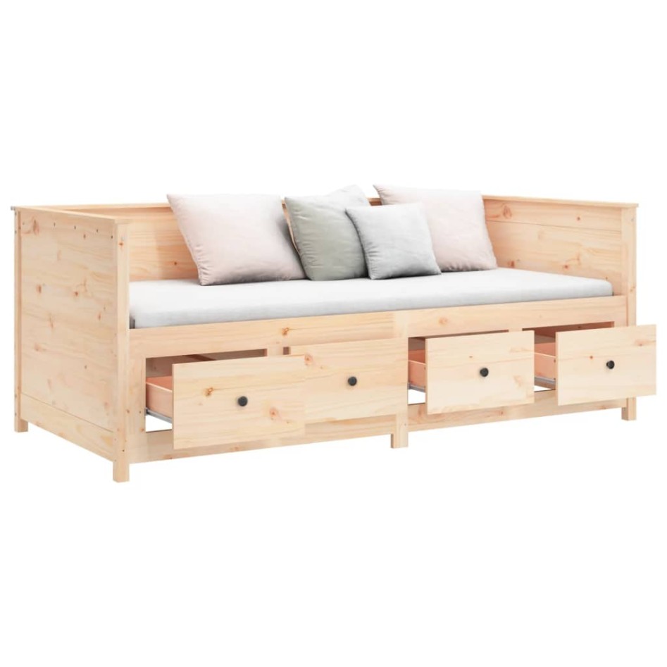 Sofá cama madera maciza de pino 90x190