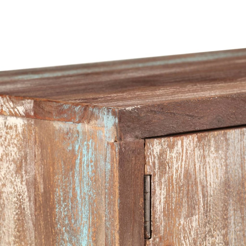 Mueble para TV de madera maciza de acacia vintage 118x30x40