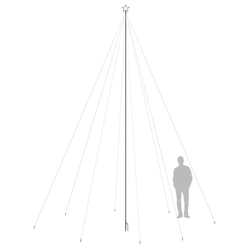 Luces árbol Navidad interior/exterior 1300 LED colores 8