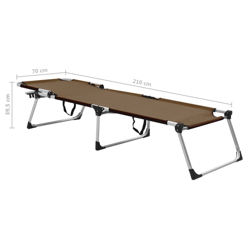 Tumbona plegable alta para mayores aluminio