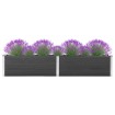 Arriate de WPC gris 300x50x54 cm