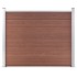 Panel de valla WPC marrón 180x146