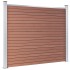 Panel de valla WPC marrón 180x146