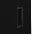 Armario de oficina con puerta corredera acero negro