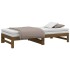 Sofá cama extraíble madera maciza pino marrón miel