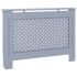 Cubierta para radiador MDF gris antracita 112x19x81,5