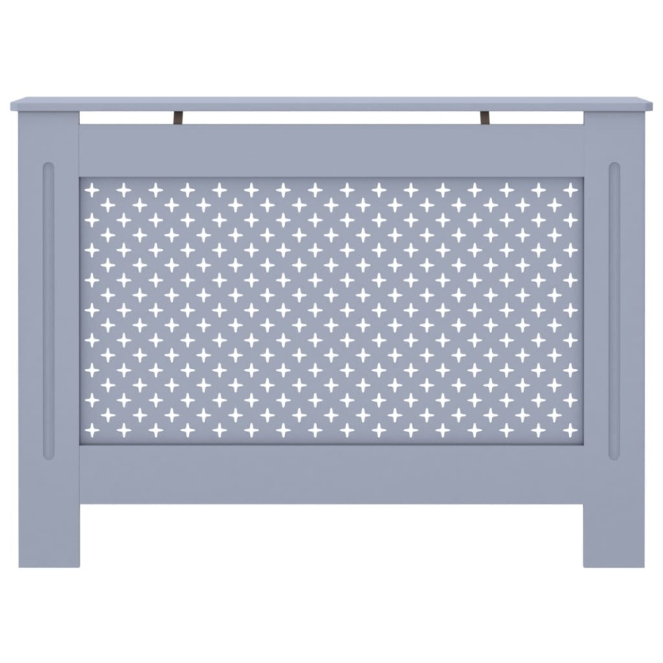 Cubierta para radiador MDF gris antracita 112x19x81,5