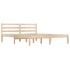 Estructura de cama madera maciza de pino 150x200