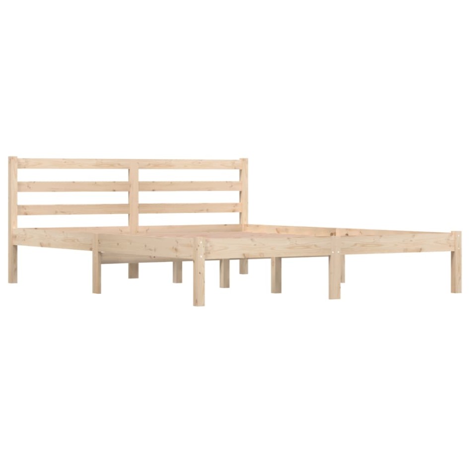 Estructura de cama madera maciza de pino 150x200