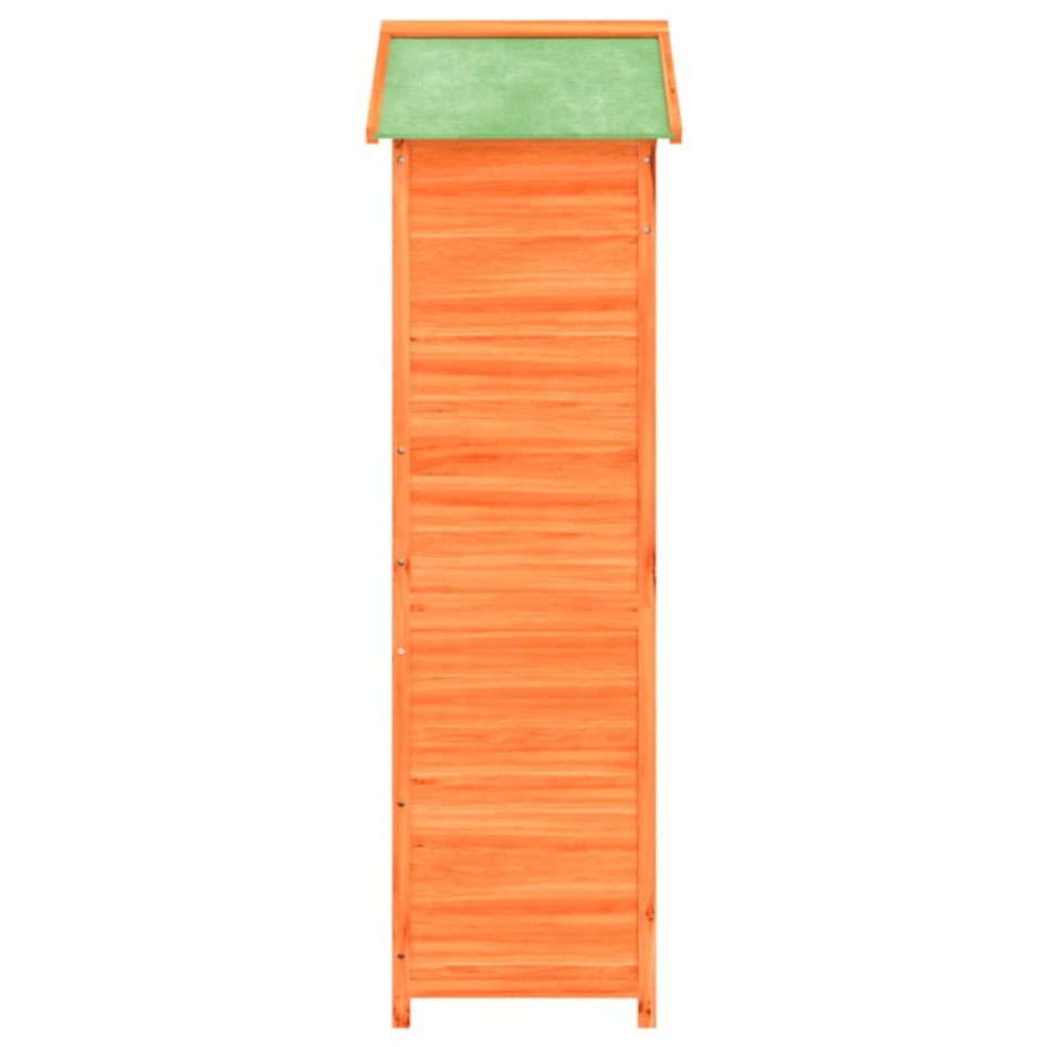 Cobertizo herramientas jardín madera pino marrón