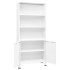 Estantería industrial acero blanco 80x32x180