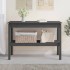 Mesa consola madera maciza de pino gris 110x40x75